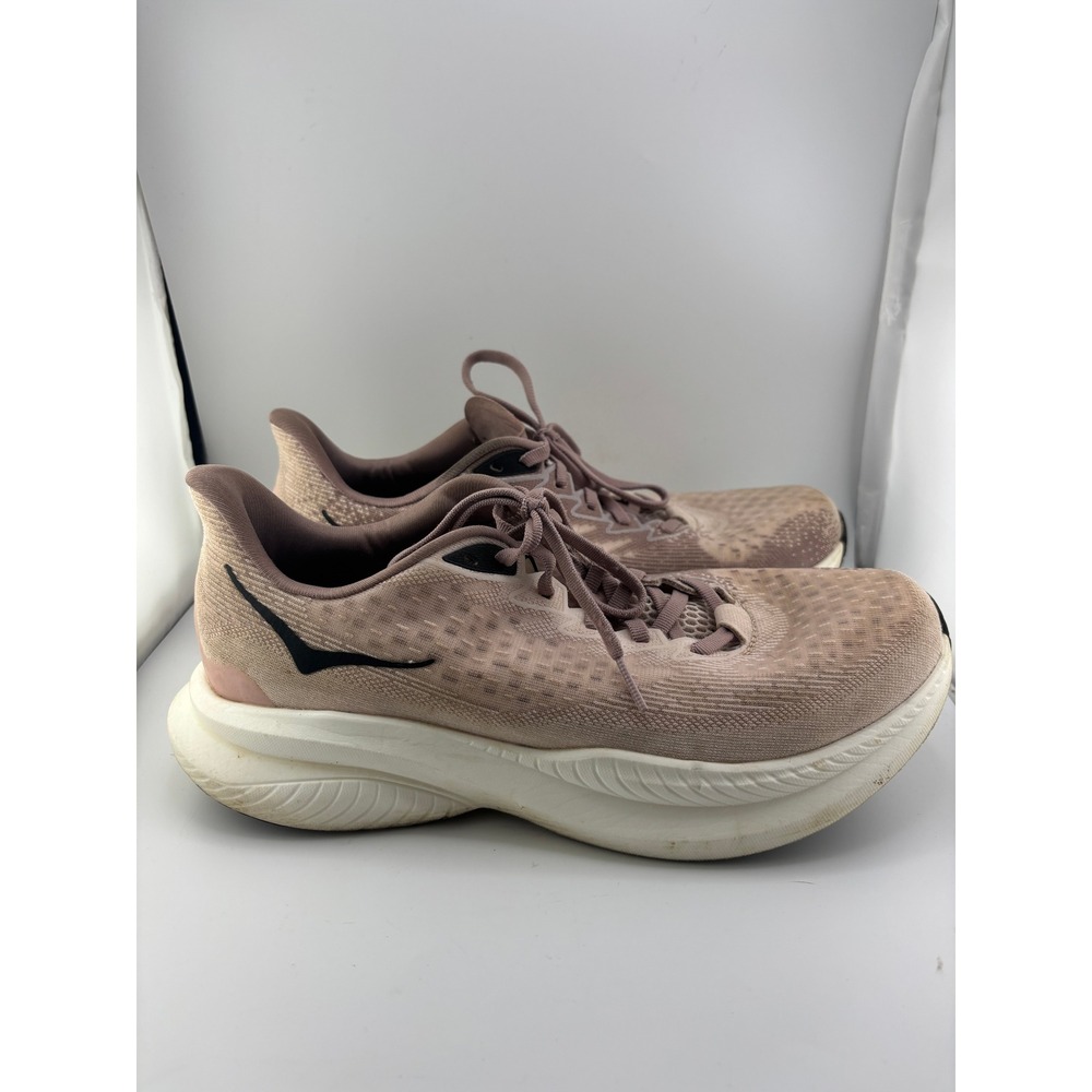 Hoka One One Mach 6 Mauve Cream Running Shoes Sneakers 1164033 Womens Size 10B